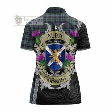 Stephenson (Stevenson) Tartan Family Crest Women's Polo Shirt Lion Rampant Royal Thistle Shield Celtic Inspired - Tartan Vibes Clothing