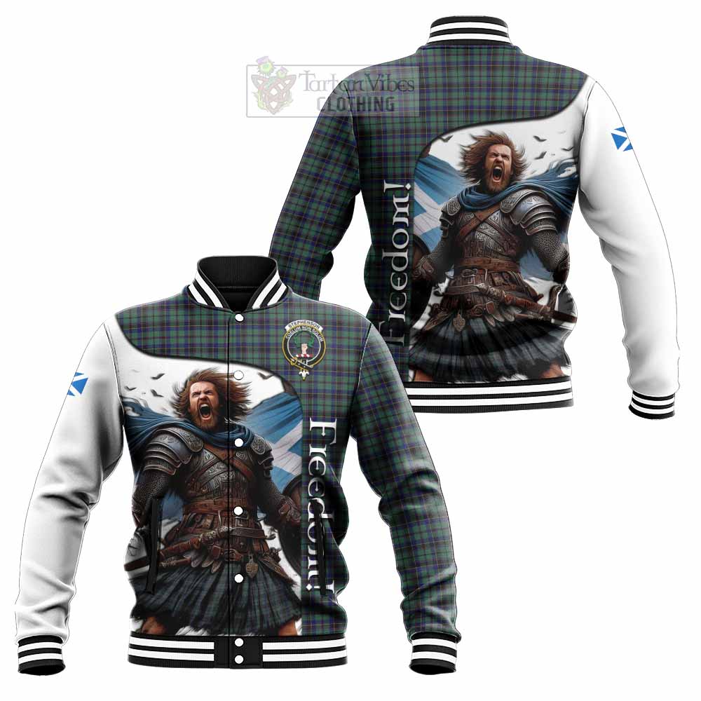 Stephenson (Stevenson) Crest Tartan Baseball Jacket Inspired by the Freedom of Scottish Warrior - Tartan Vibes Clothing