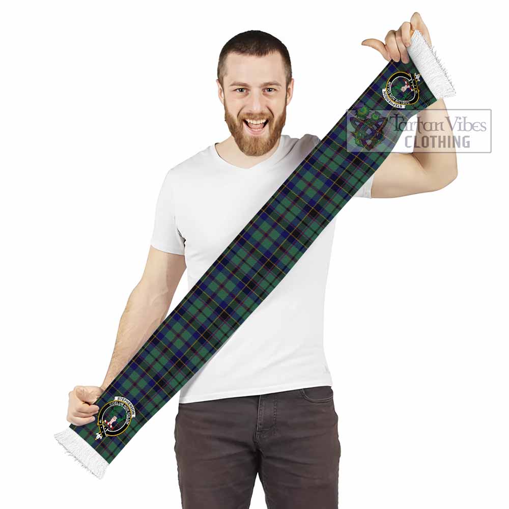 Stephenson (Stevenson) Tartan Ruffneck Scarf with Family Crest - Tartan Vibes Clothing