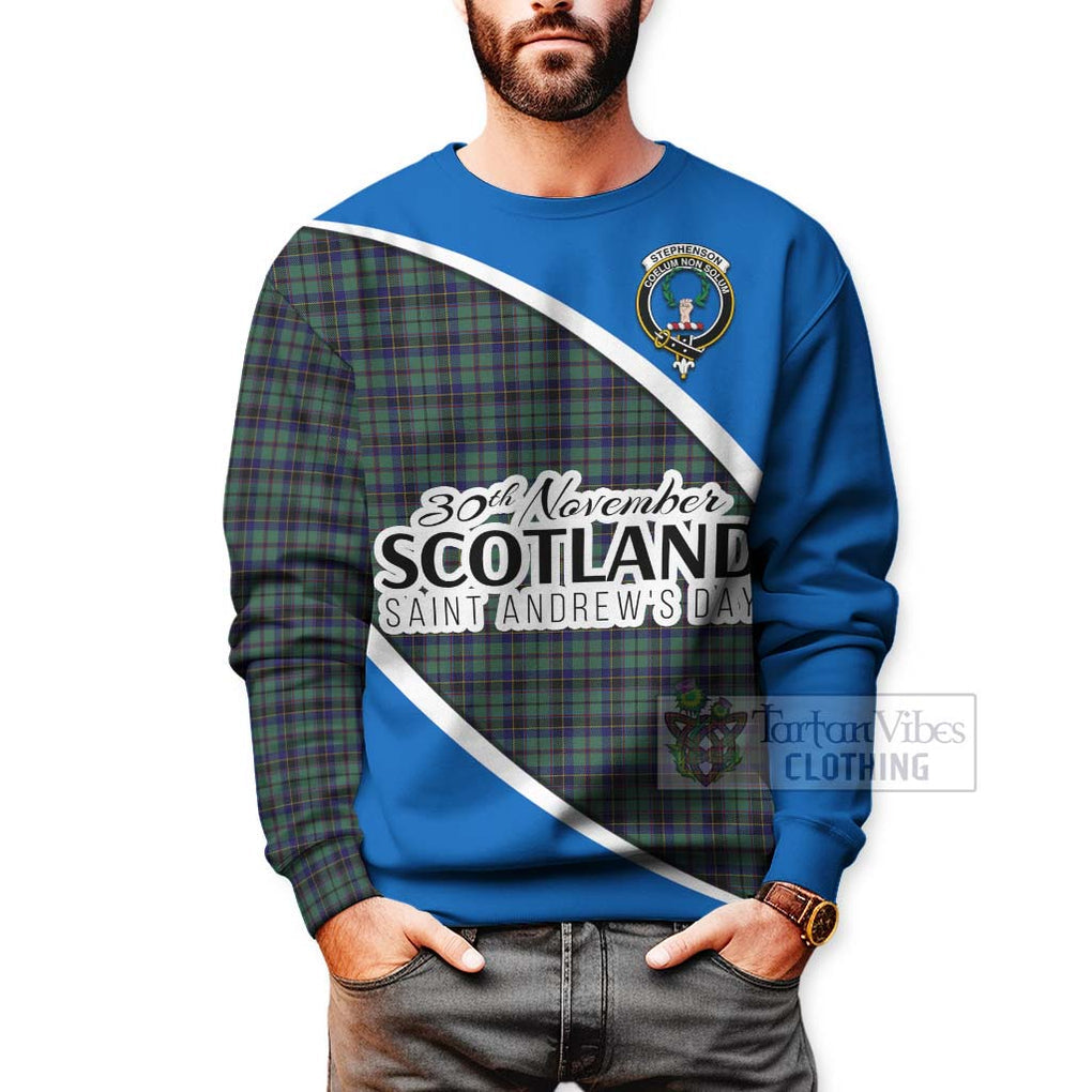Stephenson (Stevenson) Family Crest Tartan Sweatshirt Celebrate Saint Andrew's Day in Style - Tartan Vibes Clothing