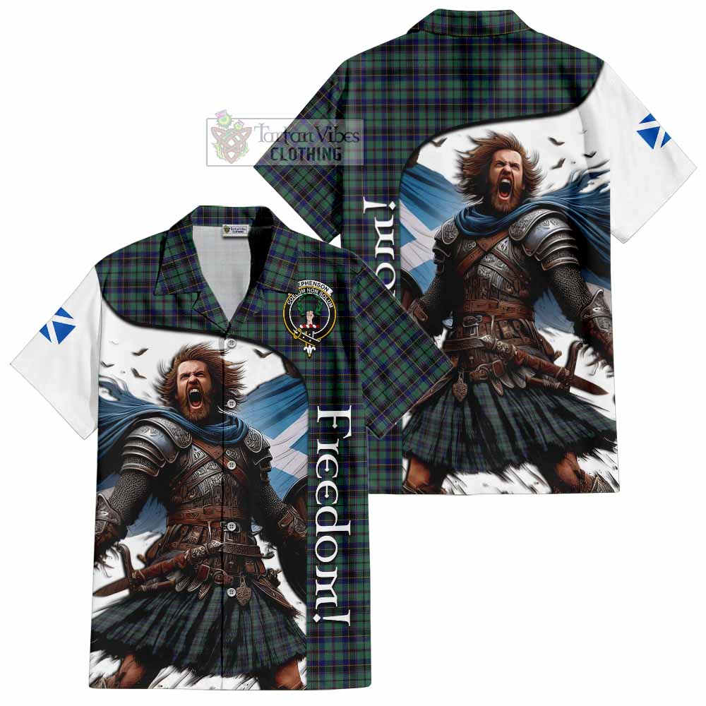 Stephenson (Stevenson) Crest Tartan Hawaiian Shirt Inspired by the Freedom of Scottish Warrior - Tartan Vibes Clothing