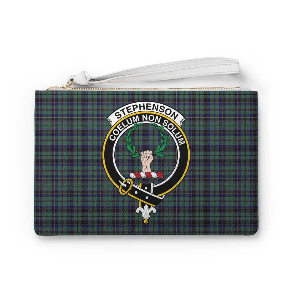 Tartan Vibes Clothing Stephenson (Stevenson) Family Crest Tartan Clutch Bag