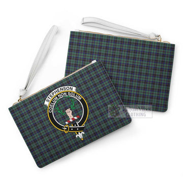 Tartan Vibes Clothing Stephenson (Stevenson) Family Crest Tartan Clutch Bag