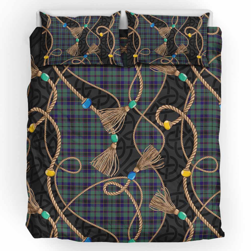 Stephenson (Stevenson) Scottish Tartan Twisted Ropes Stylized Bedding Set UK Bedding Set UK King 91*87 inch - Tartan Vibes Clothing