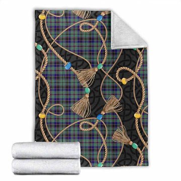 Stephenson (Stevenson) Scottish Tartan Twisted Ropes Stylized Blanket X-Large 59 x 79 inches 150 x 200 cm - Tartan Vibes Clothing