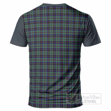 Stephenson (Stevenson) Tartan Accent T-Shirt with Family Crest
