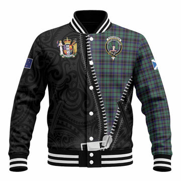 Stephenson (Stevenson) Tartan Baseball Jacket New Zealand Pattern Unique Zipper Stylized