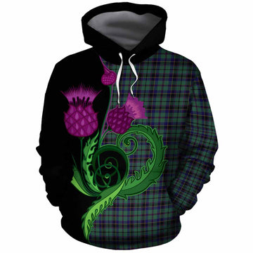 Stephenson (Stevenson) Tartan Cotton Hoodie Traditional Scottish Thistle