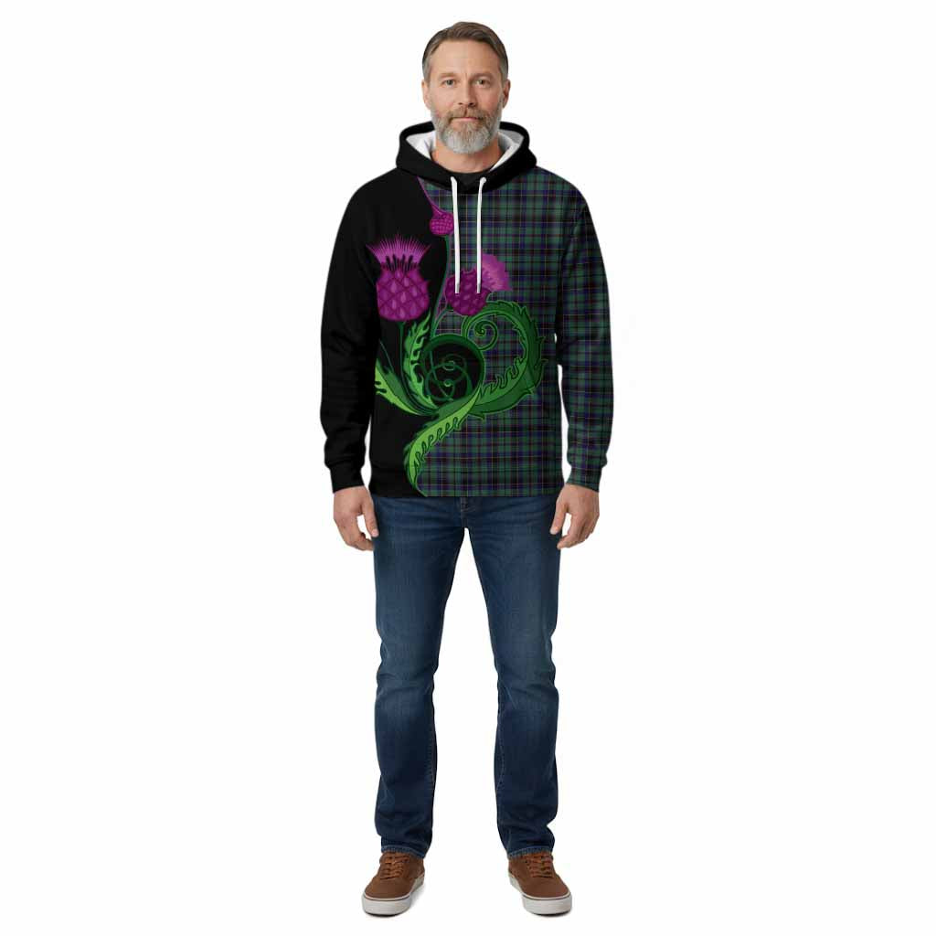 Stephenson (Stevenson) Tartan Cotton Hoodie Traditional Scottish Thistle