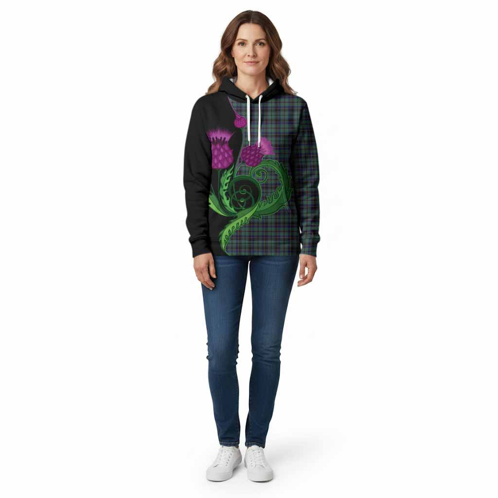 Stephenson (Stevenson) Tartan Cotton Hoodie Traditional Scottish Thistle