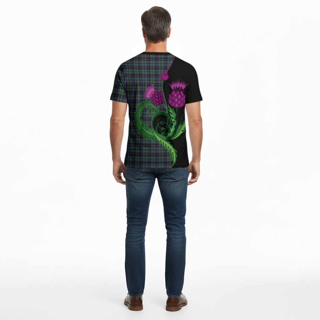 Stephenson (Stevenson) Tartan Cotton T-shirt Traditional Scottish Thistle