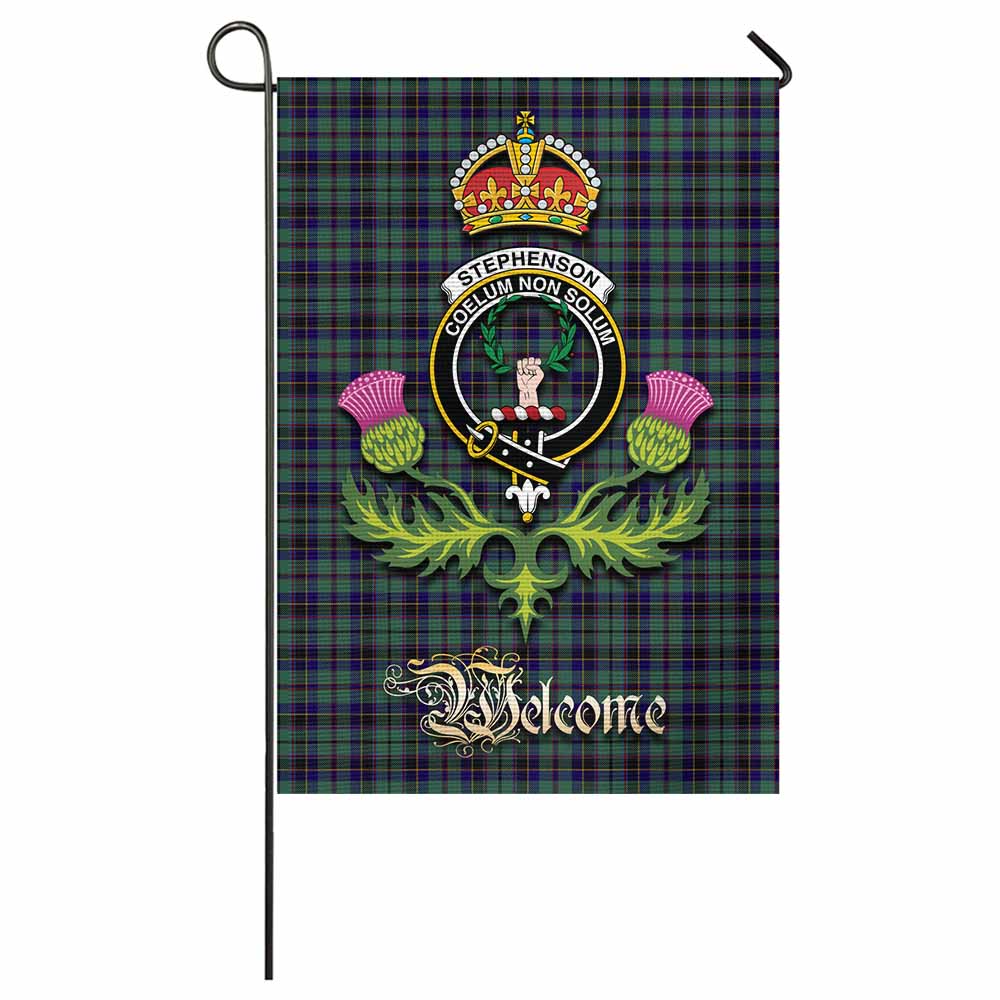 Stephenson (Stevenson) Tartan Family Crest Garden Flag Royal Thistle Welcome Style - Tartan Vibes Clothing