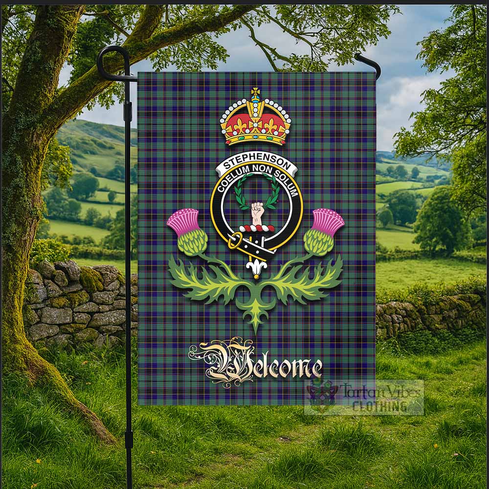 Stephenson (Stevenson) Tartan Family Crest Garden Flag Royal Thistle Welcome Style - Tartan Vibes Clothing