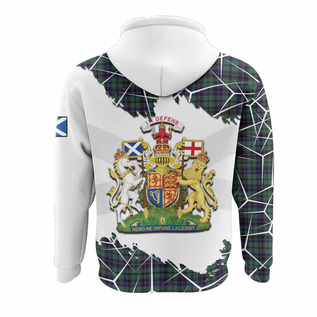 Stephenson (Stevenson) Tartan Hoodie with Family Crest and Lion Rampant Grunge Style