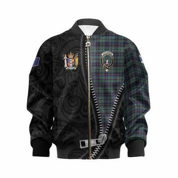 Stephenson (Stevenson) Tartan Kid Bomber Jacket New Zealand Pattern Unique Zipper Stylized