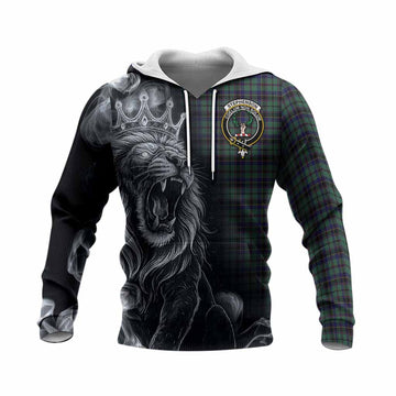Stephenson (Stevenson) Tartan Knitted Hoodie Roaring Lion Heritage