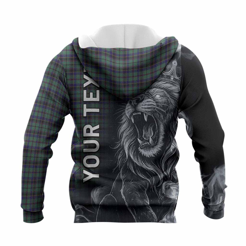 Stephenson (Stevenson) Tartan Knitted Hoodie Roaring Lion Heritage
