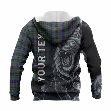 Stephenson (Stevenson) Tartan Knitted Hoodie Roaring Lion Heritage