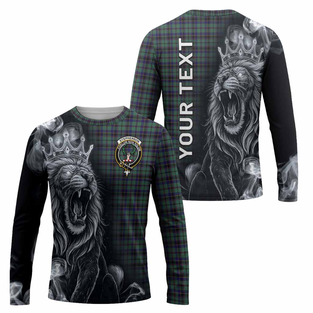 Stephenson (Stevenson) Tartan Long Sleeve T-Shirt Roaring Lion Heritage