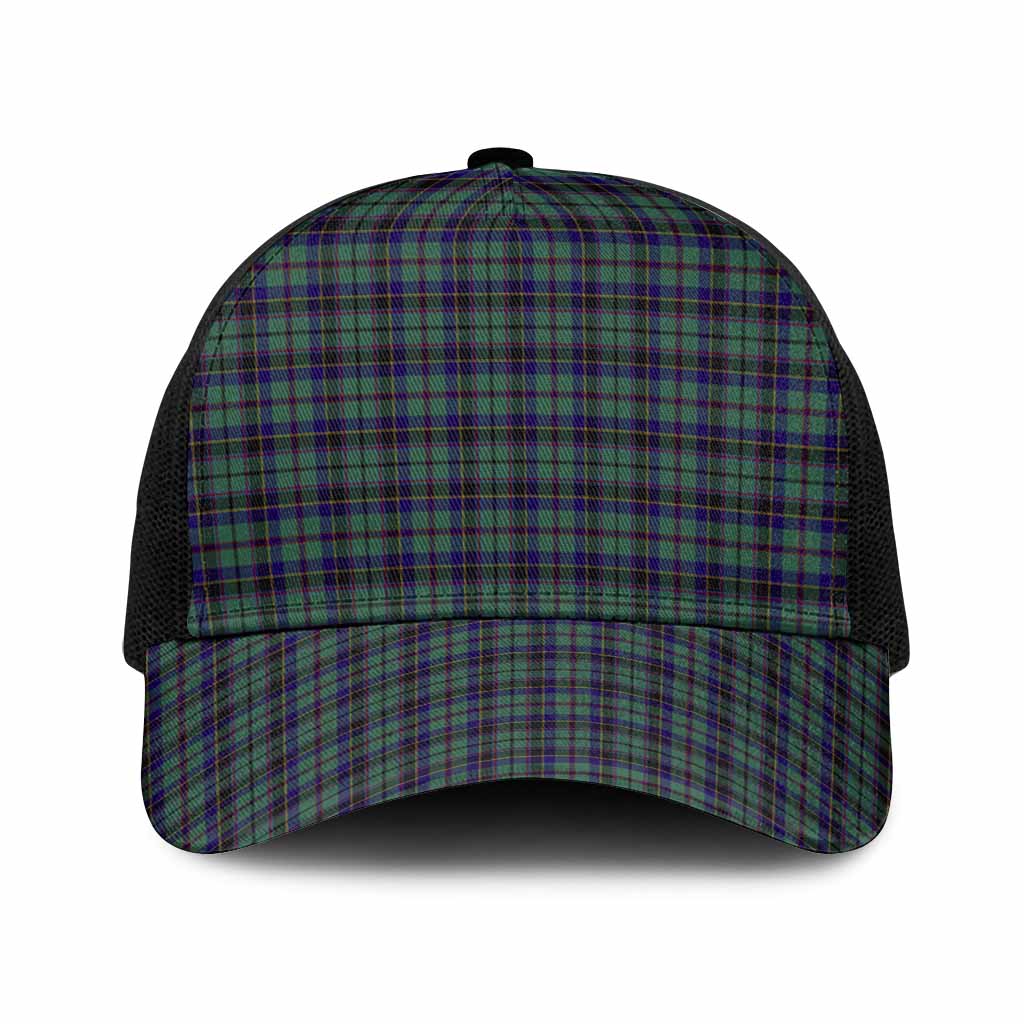 Stephenson (Stevenson) Tartan Mesh Trucker Cap One Size (Adjustable) Black - Tartan Vibes Clothing