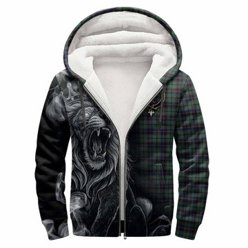 Stephenson (Stevenson) Tartan Sherpa Hoodie Roaring Lion Heritage
