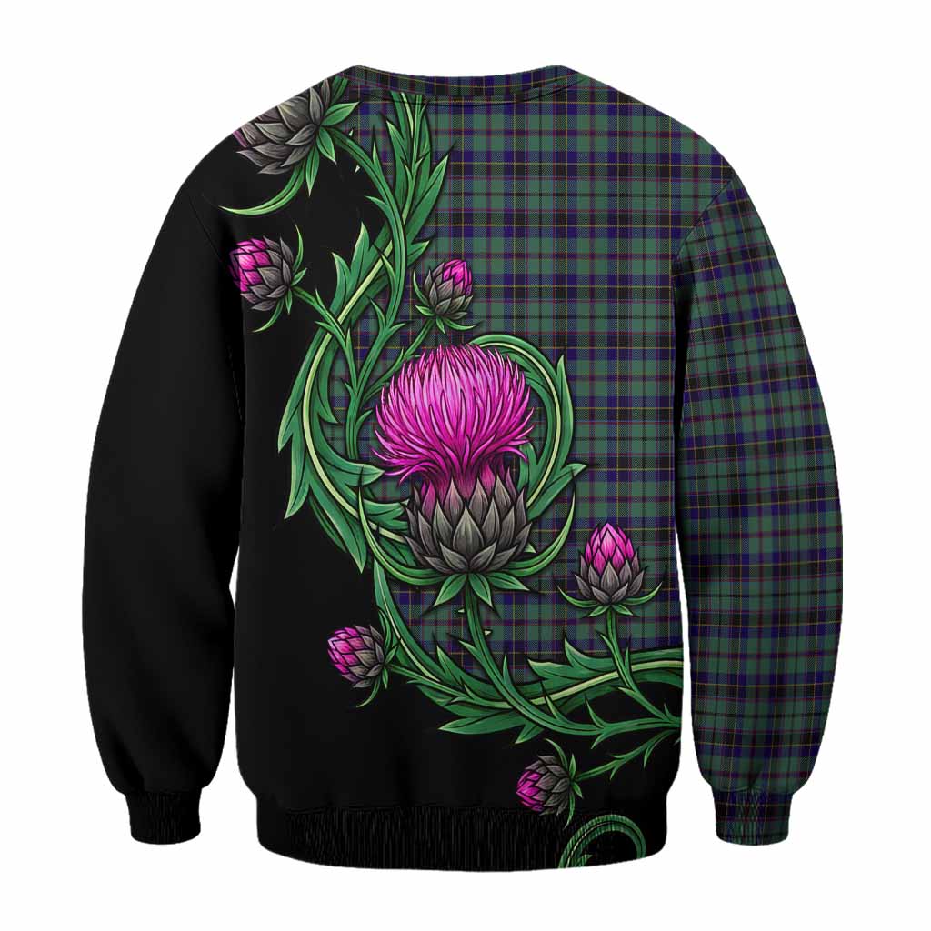 Stephenson (Stevenson) Tartan Sweatshirt Resilient Scottish Thistle - Tartan Vibes Clothing