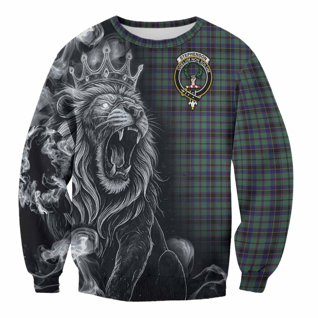 Stephenson (Stevenson) Tartan Sweatshirt Roaring Lion Heritage