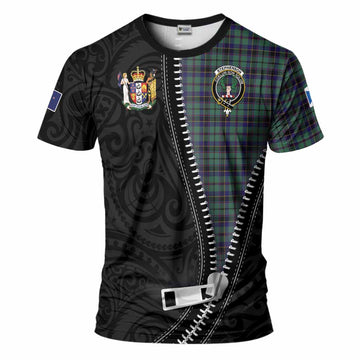 Stephenson (Stevenson) Tartan T-Shirt New Zealand Pattern Unique Zipper Stylized Kid's Shirt - Tartan Vibes Clothing