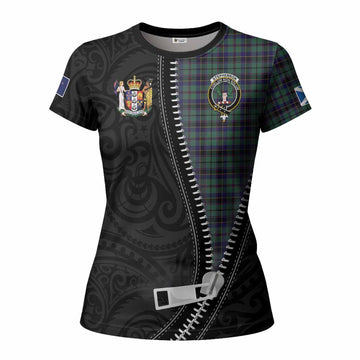 Stephenson (Stevenson) Tartan Women T shirt New Zealand Pattern Unique Zipper Stylized