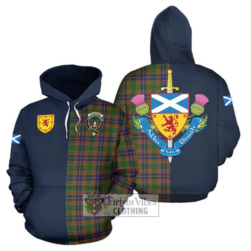 Tartan Vibes Clothing Stevenson Tartan Hoodie with Scottish Lion Royal Arm Half Style