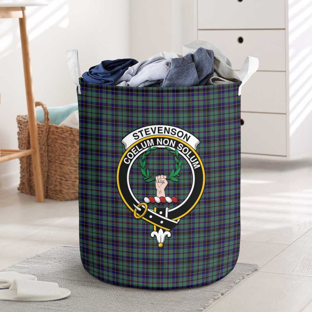 Stevenson Tartan Laundry Basket with Family Crest One Size - Tartanvibesclothing Shop