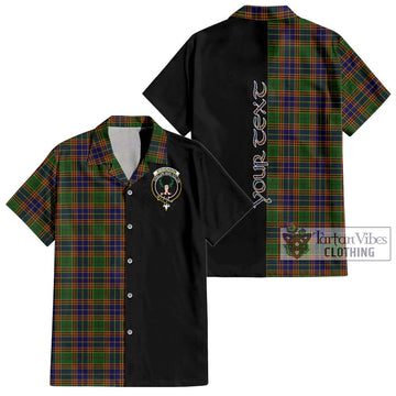 Stevenson Tartan Short Sleeve Button Shirt with Family Crest and Half Of Me Style Kid - Tartanvibesclothing Shop