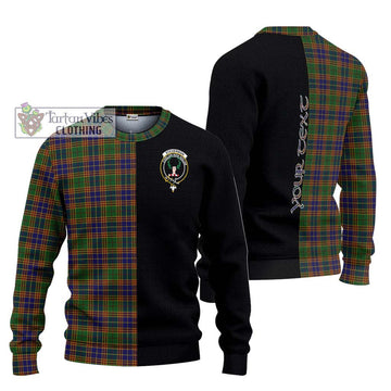 Stevenson Tartan Knitted Sweater with Family Crest and Half Of Me Style Unisex - Tartanvibesclothing Shop
