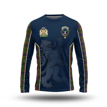 Stevenson Tartan Long Sleeve T-Shirt with Family Crest and Lion Rampant Vibes Sport Style Unisex - Tartan Vibes Clothing
