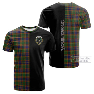 Tartan Vibes Clothing Stevenson Tartan Cotton T-shirt with Family Crest and Half Of Me Style