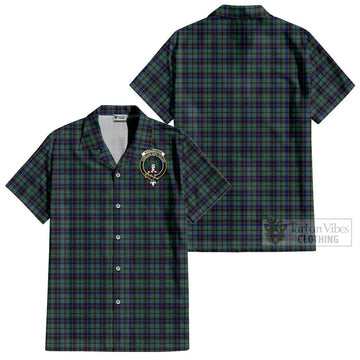Stevenson Tartan Cotton Hawaiian Shirt with Family Crest Kid - Tartan Vibes Clothing