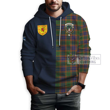 Tartan Vibes Clothing Stevenson Tartan Hoodie with Scottish Lion Royal Arm Half Style