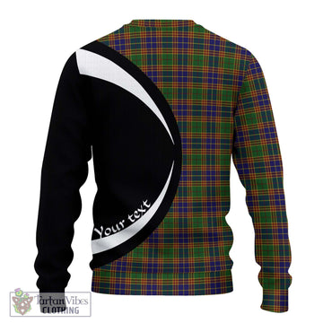 Stevenson Tartan Knitted Sweater with Family Crest Circle Style - Tartan Vibes Clothing