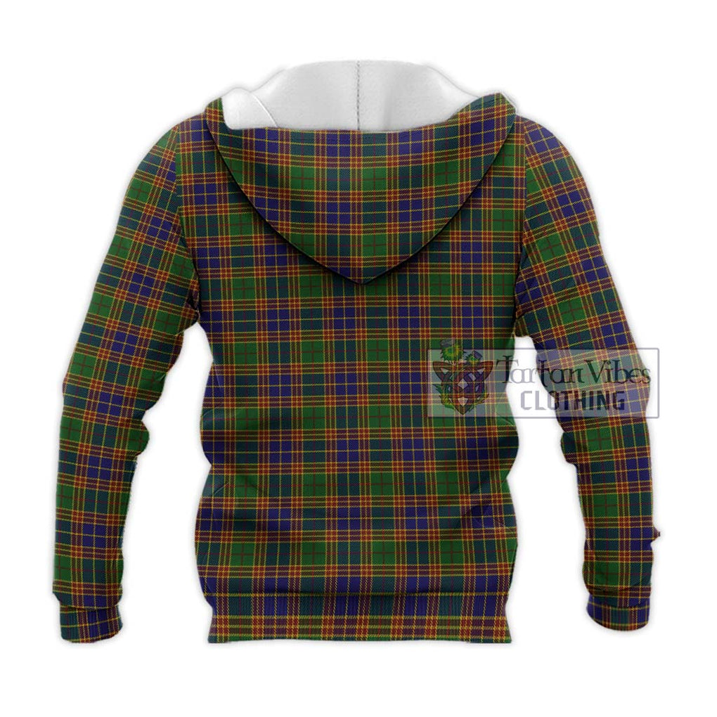 Stevenson Tartan Knitted Hoodie with Family Crest DNA In Me Style - Tartanvibesclothing Shop