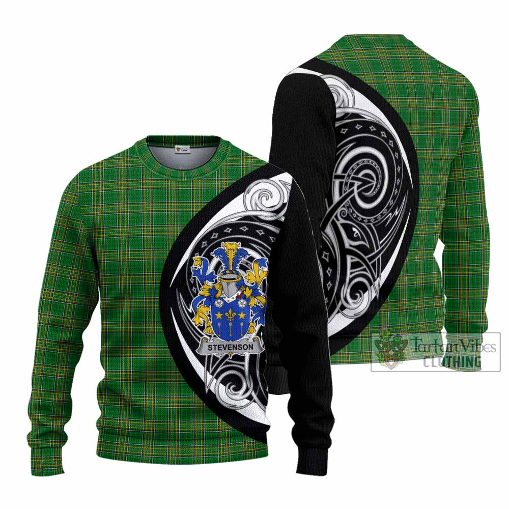 Tartan Vibes Clothing Stevenson Irish Clan Knitted Sweater Celtic Circle Style