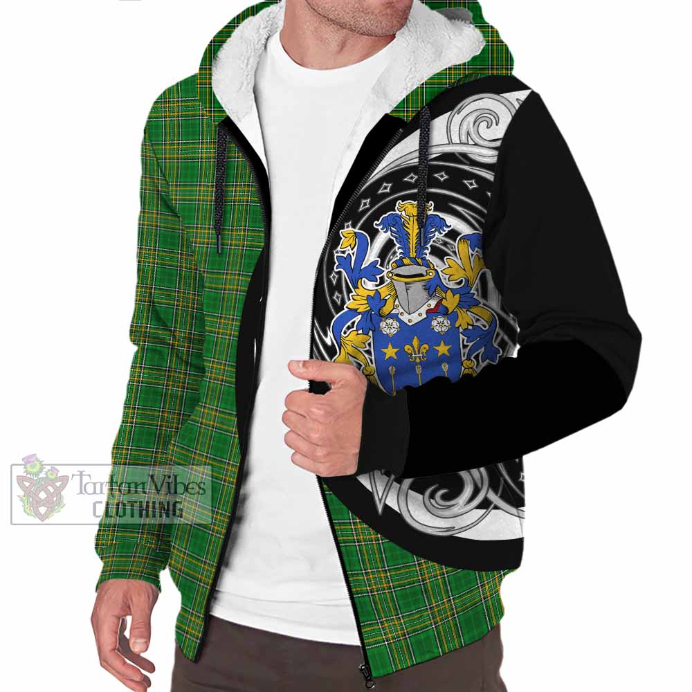 Stevenson Irish Clan Sherpa Hoodie Celtic Circle Style - Tartan Vibes Clothing