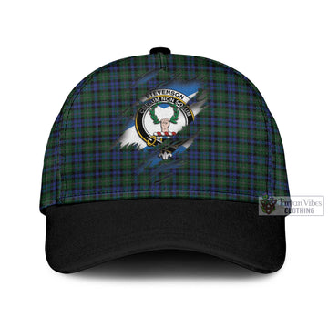 Tartan Vibes Clothing Stevenson Hunting Tartan Classic Cap with Family Crest In Me Style