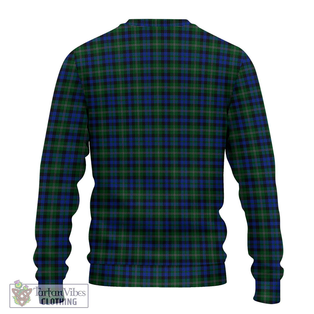 Stevenson Hunting Tartan Knitted Sweater with Family Crest DNA In Me Style - Tartanvibesclothing Shop