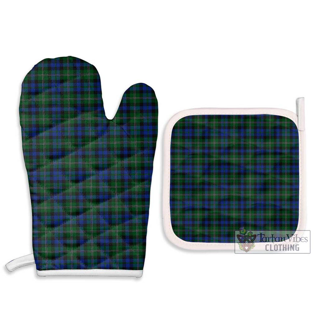 Stevenson Hunting Tartan Combo Oven Mitt & Pot-Holder Combo 1 Oven Mitt & 2 Pot-Holder White - Tartan Vibes Clothing