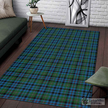 Tartan Vibes Clothing Stevenson Hunting Red Stripe Tartan Area Rug