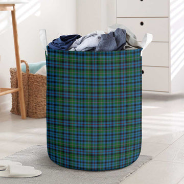 Stevenson Hunting Red Stripe Tartan Laundry Basket One Size - Tartanvibesclothing Shop