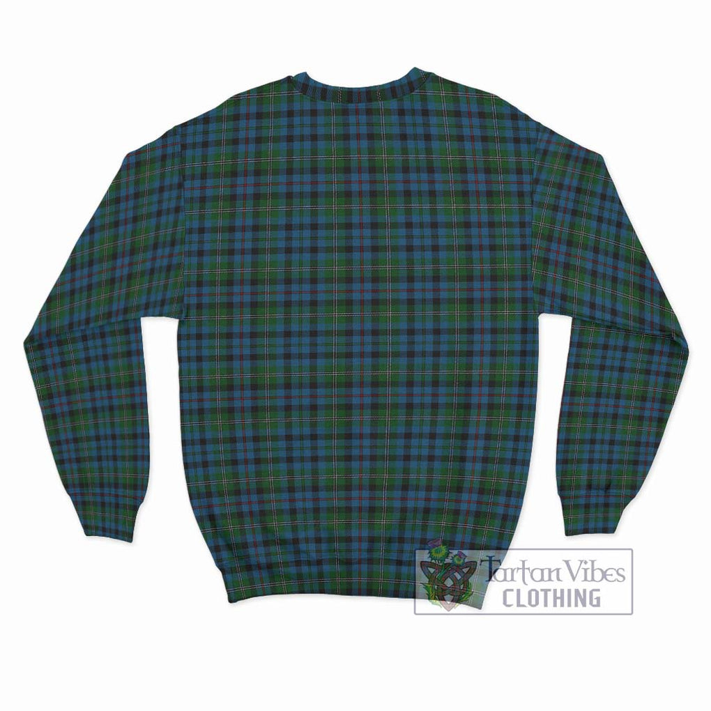 Stevenson Hunting Red Stripe Tartan Sweatshirt with Family Crest DNA In Me Style - Tartanvibesclothing Shop