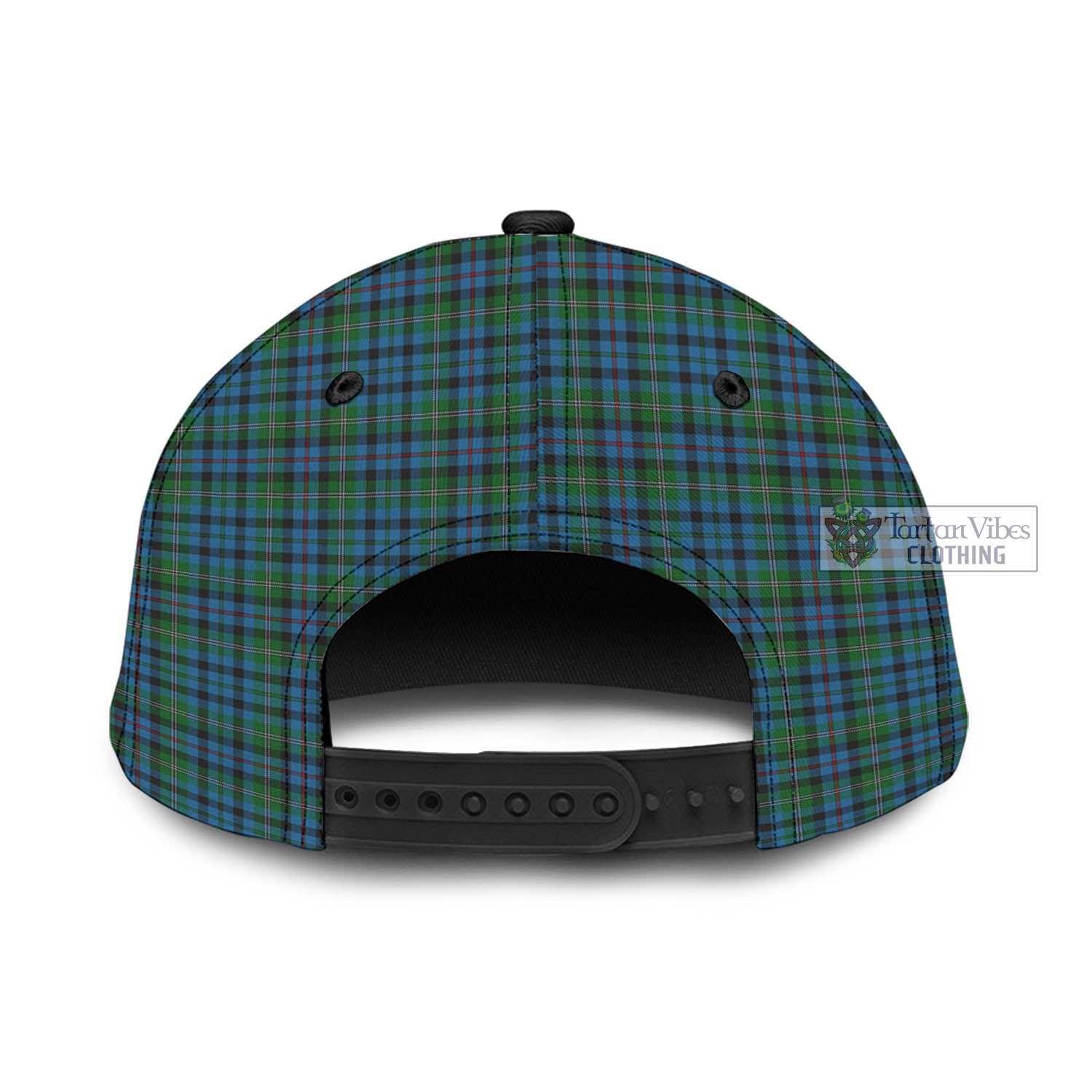 Tartan Vibes Clothing Stevenson Hunting Red Stripe Tartan Classic Cap with Family Crest In Me Style