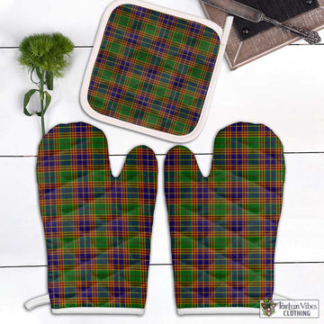 Stevenson Old Tartan Combo Oven Mitt & Pot-Holder Combo 1 Oven Mitt & 1 Pot-Holder White - Tartan Vibes Clothing