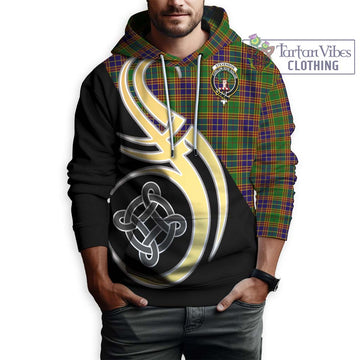 Stevenson Old Tartan Hoodie with Family Crest and Celtic Symbol Style Zip Hoodie - Tartan Vibes Clothing
